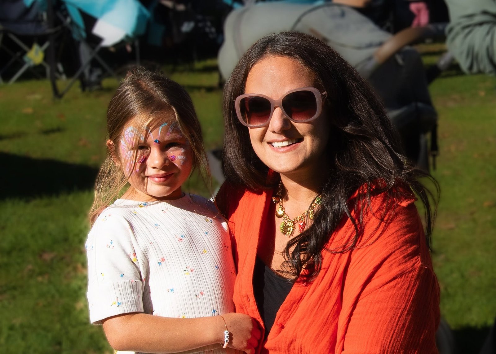 Child with face paint