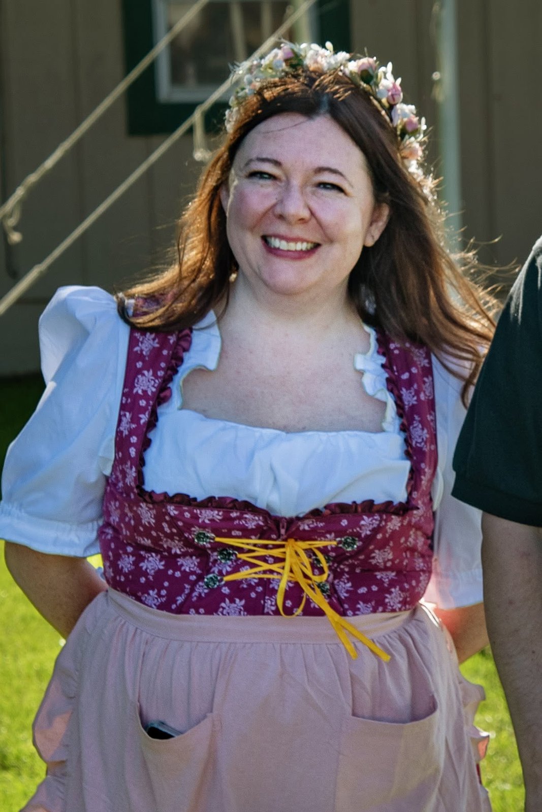 Guest in a dirndl and flower crown